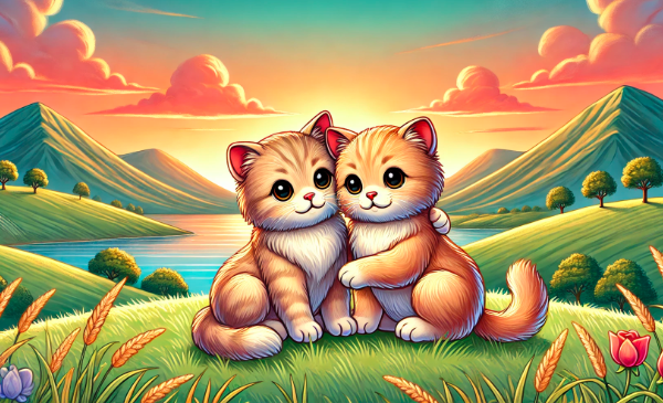 crossbreed of two zoo cats